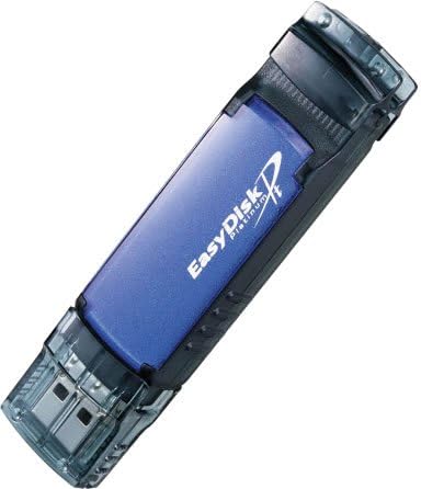 נתוני I-O USB 2.0/1.1 זיכרון פלאש תואם EasyDisk Platinum2 2GB [EDP2-ECO2G]